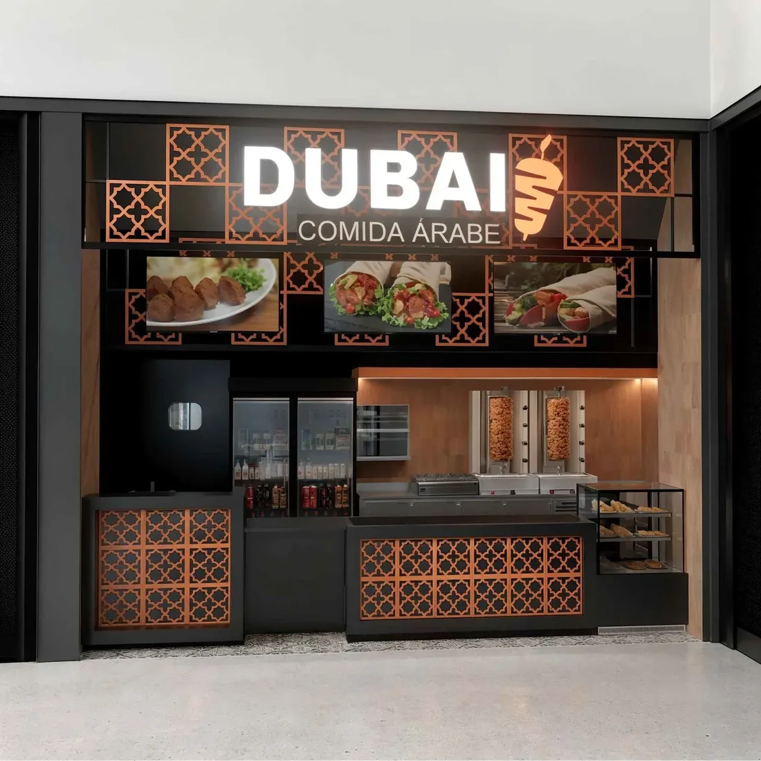 Dubai — Comida Árabe — obra da Ramos Construtora & Reformas em Shopping Venâncio — Brasília/DF
